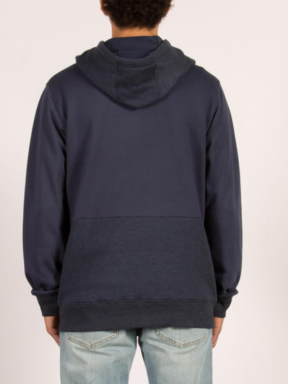 Sweatshirt zippé à capuche Backronym - Navy