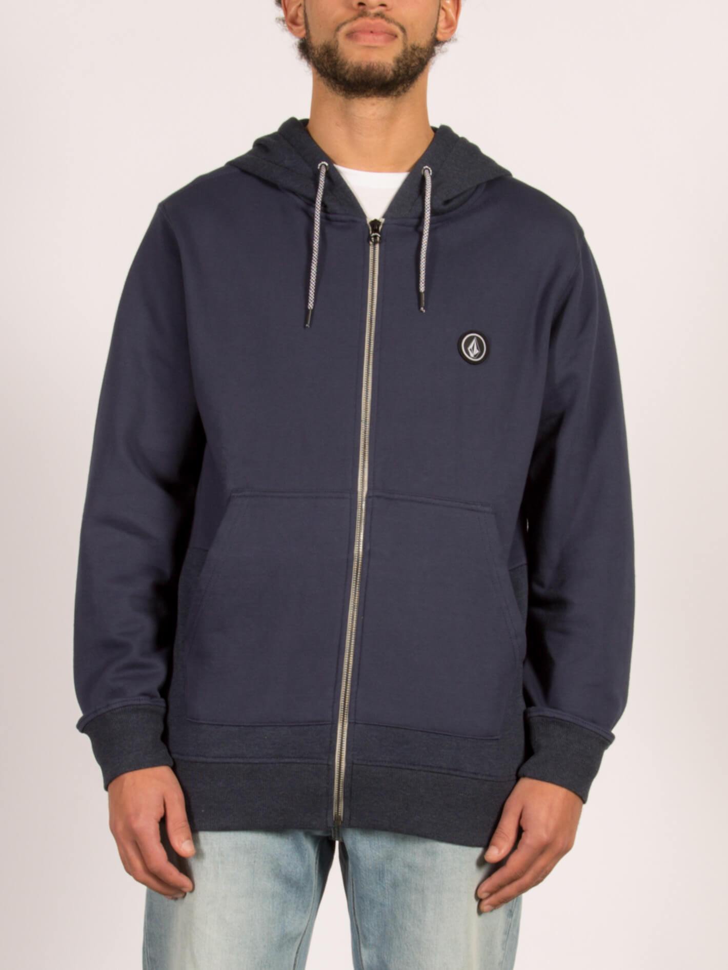 Sweatshirt zippé à capuche Backronym - Navy