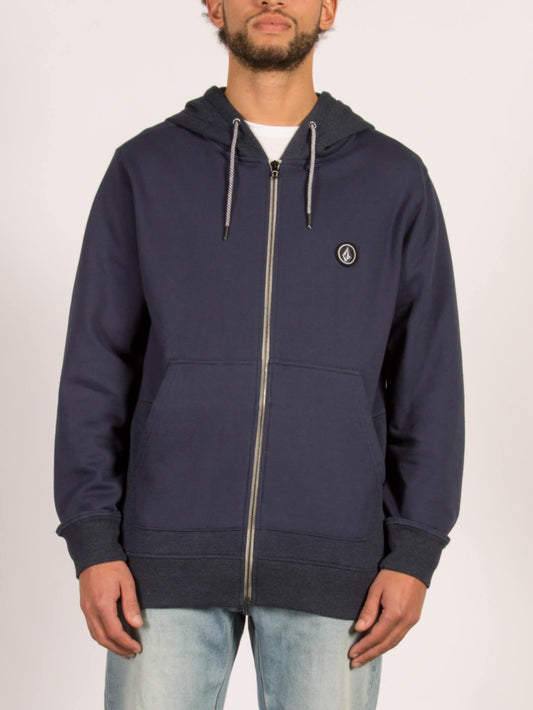 Sweatshirt zippé à capuche Backronym - Navy