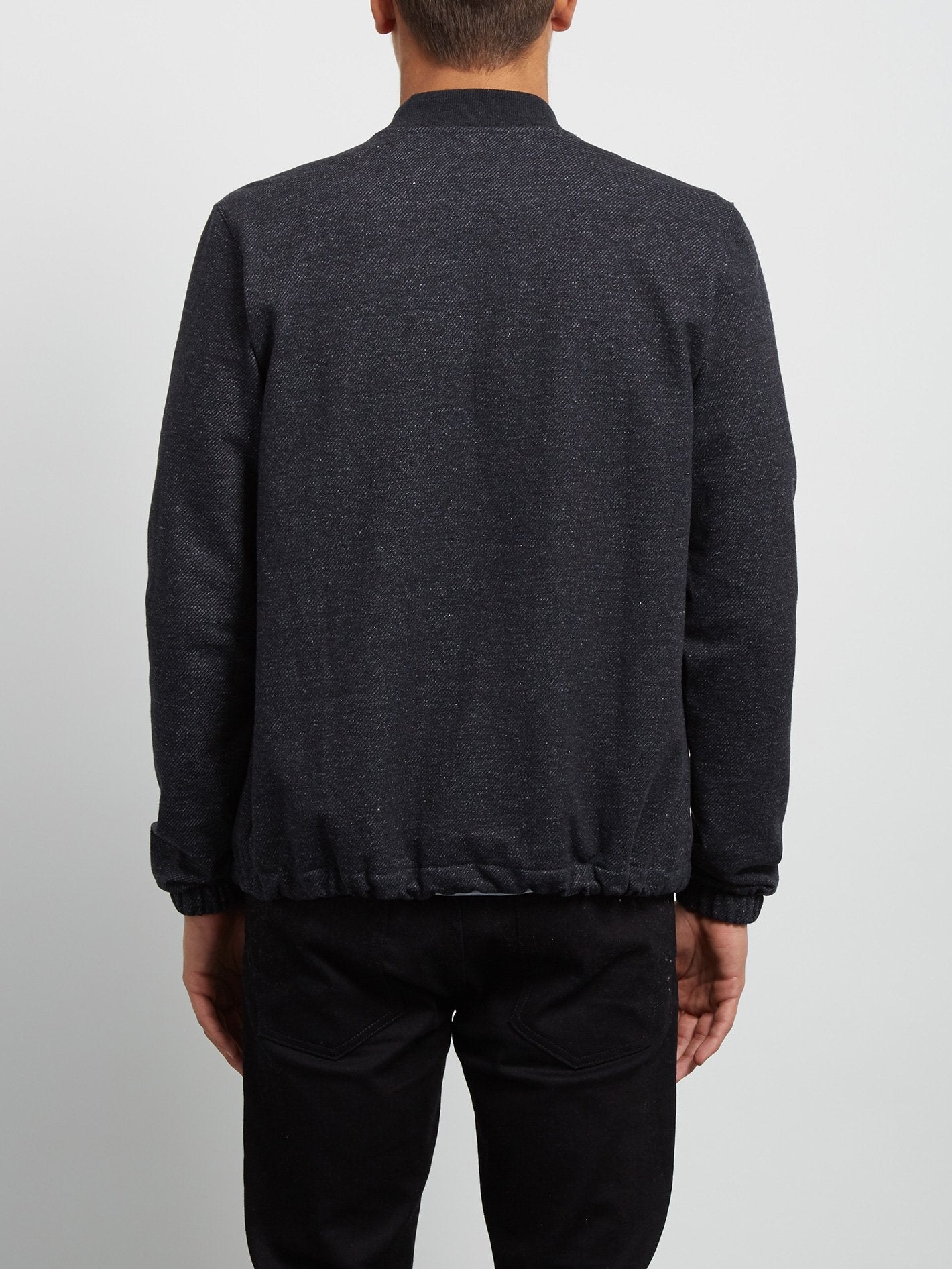 Whip Bomber-Sweatshirt mit Reißverschluss – Heather Black