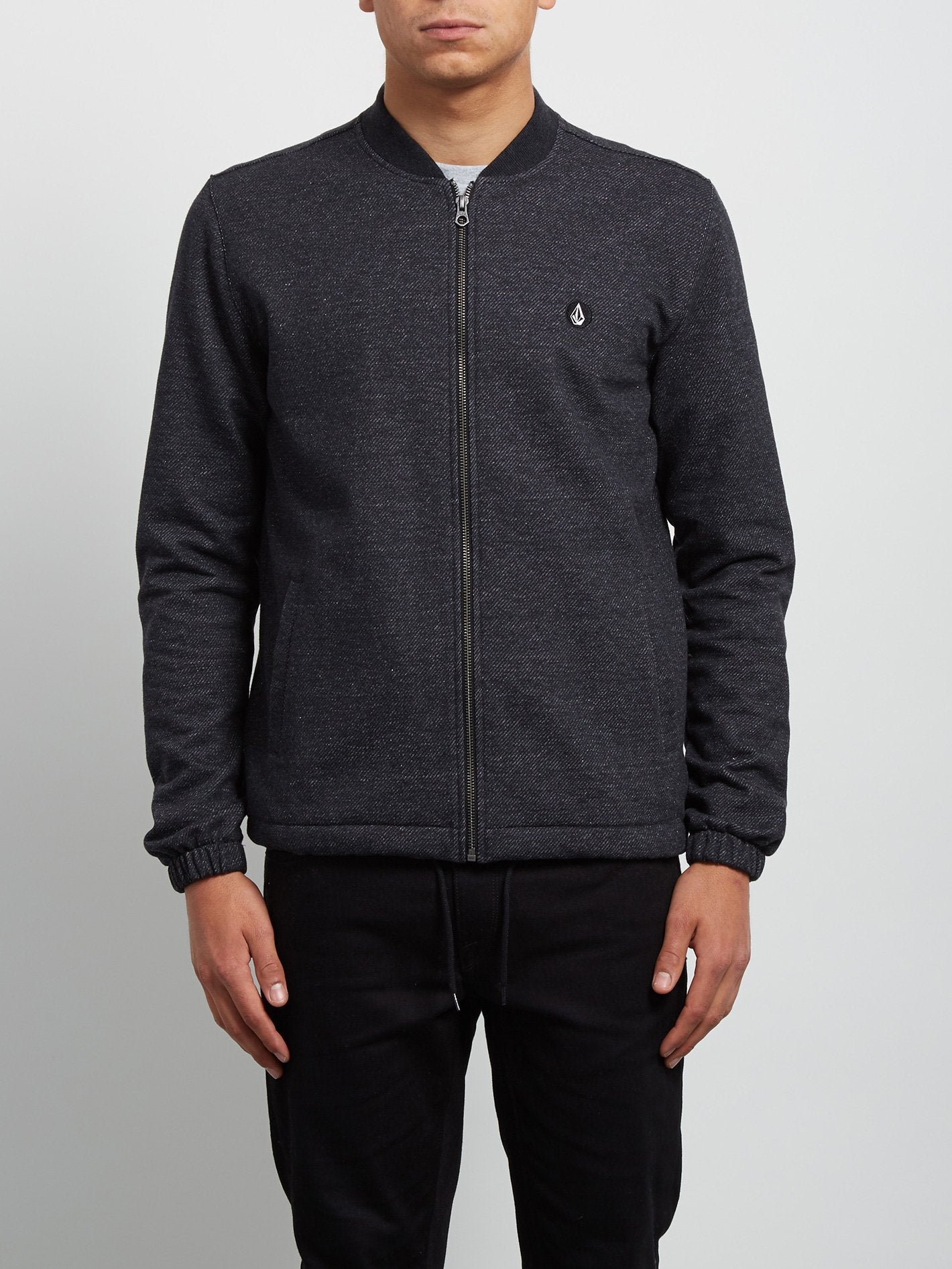 Whip Bomber-Sweatshirt mit Reißverschluss – Heather Black
