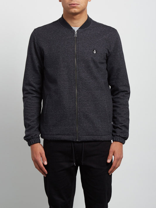 Sweatshirt bomber zippé Whip - Heather Black