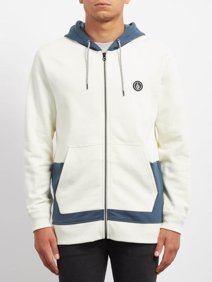 Backronym Sweatshirt mit Reißverschluss - Schmutziges Weiß