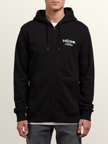 Supply Stone Sweatshirt mit Reißverschluss - Schwarz