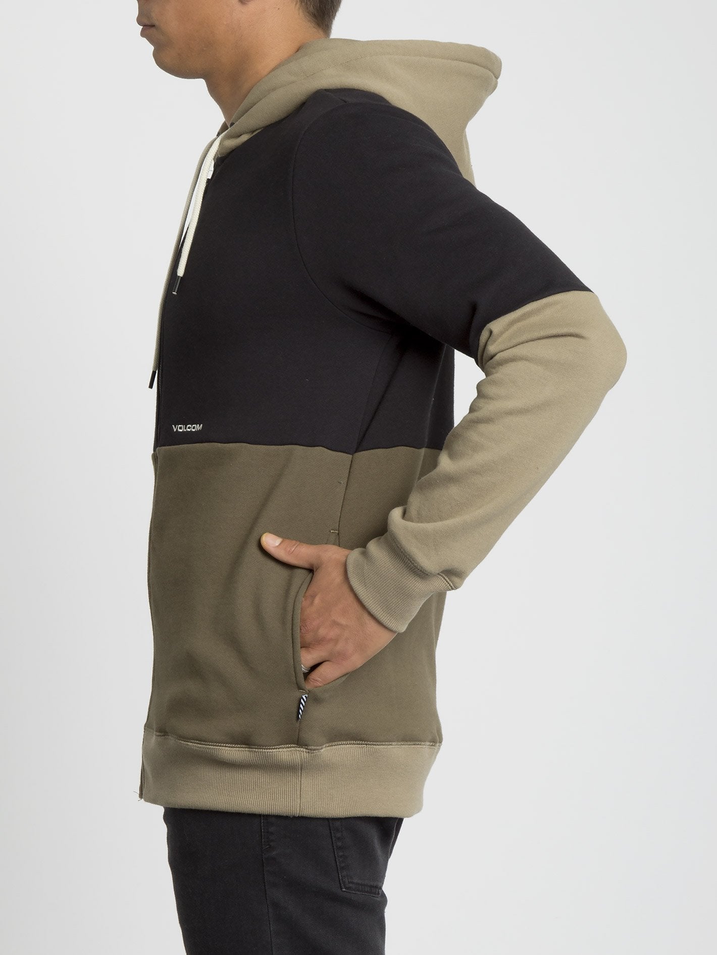 Sweat à capuche Single Stone Div Zip - Military