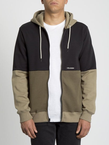 Sweat à capuche Single Stone Div Zip - Military