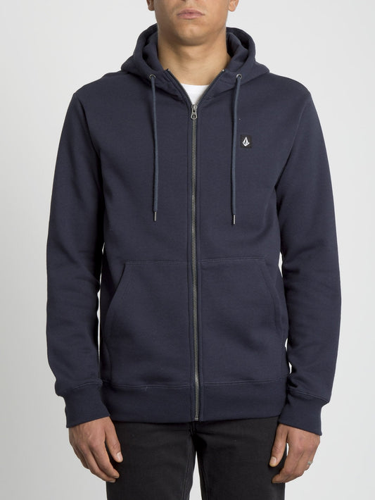 Single Stone Zip Hoodie - Marineblau