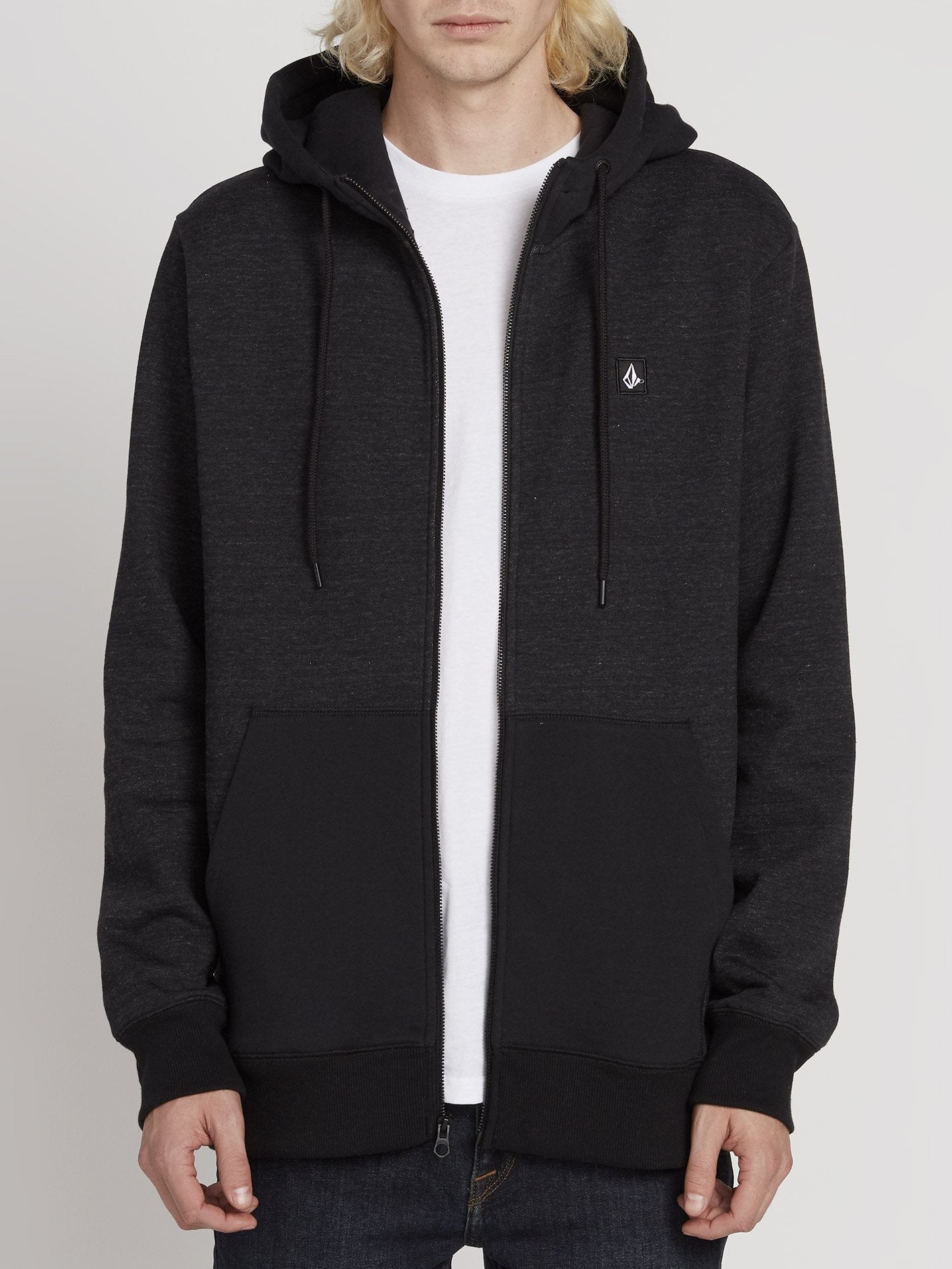 Sweat à capuche Single Stone Zip - Sulfur Black