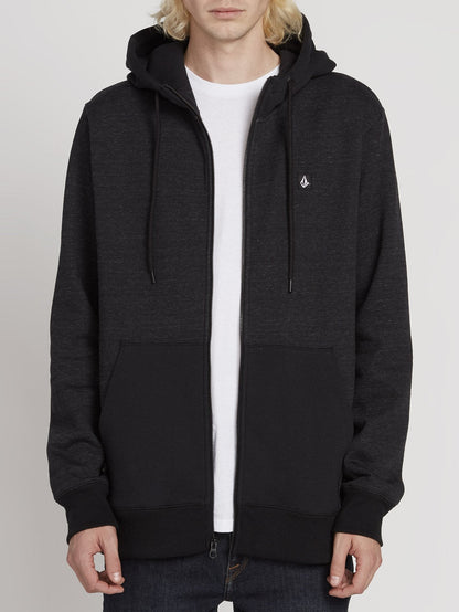 Sweat à capuche Single Stone Zip - Sulfur Black