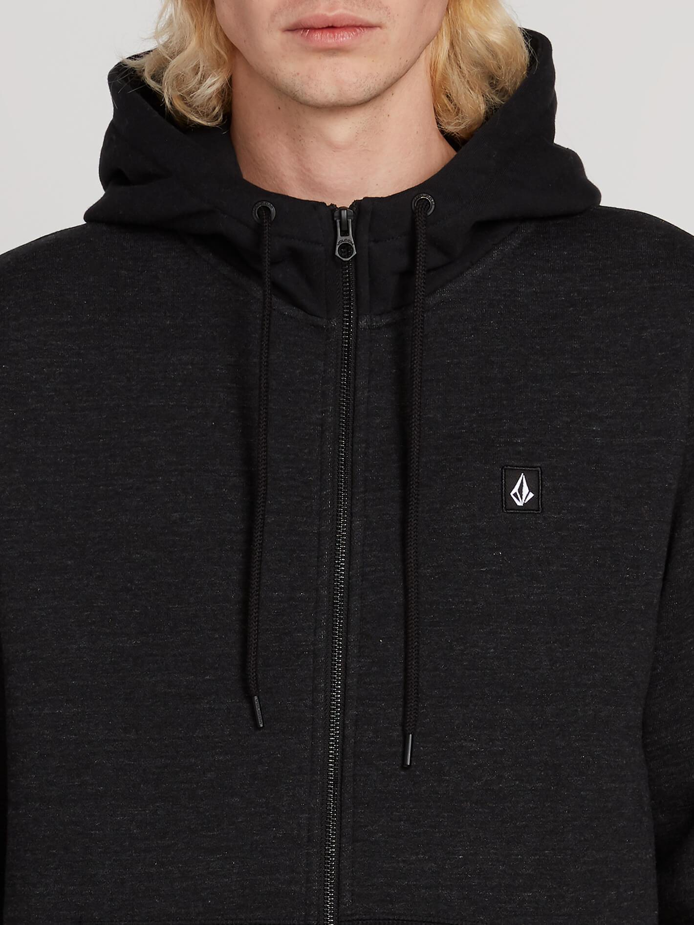 Sweat à capuche Single Stone Zip - Sulfur Black