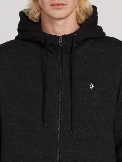 Sweat à capuche Single Stone Zip - Sulfur Black