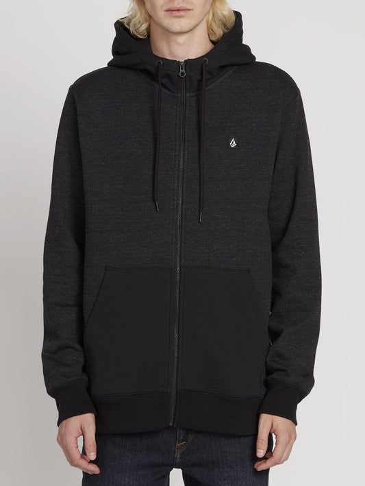 Single Stone Zip Hoodie - Schwefelschwarz