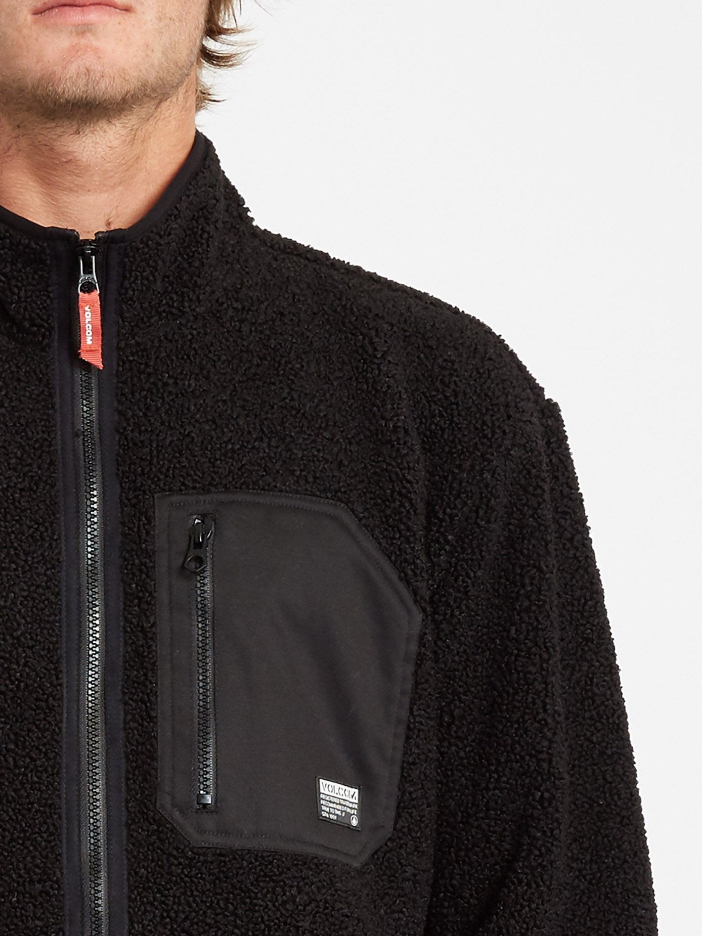 Muzzer Fuzzar Zip-Up Sweatshirt - BLACK