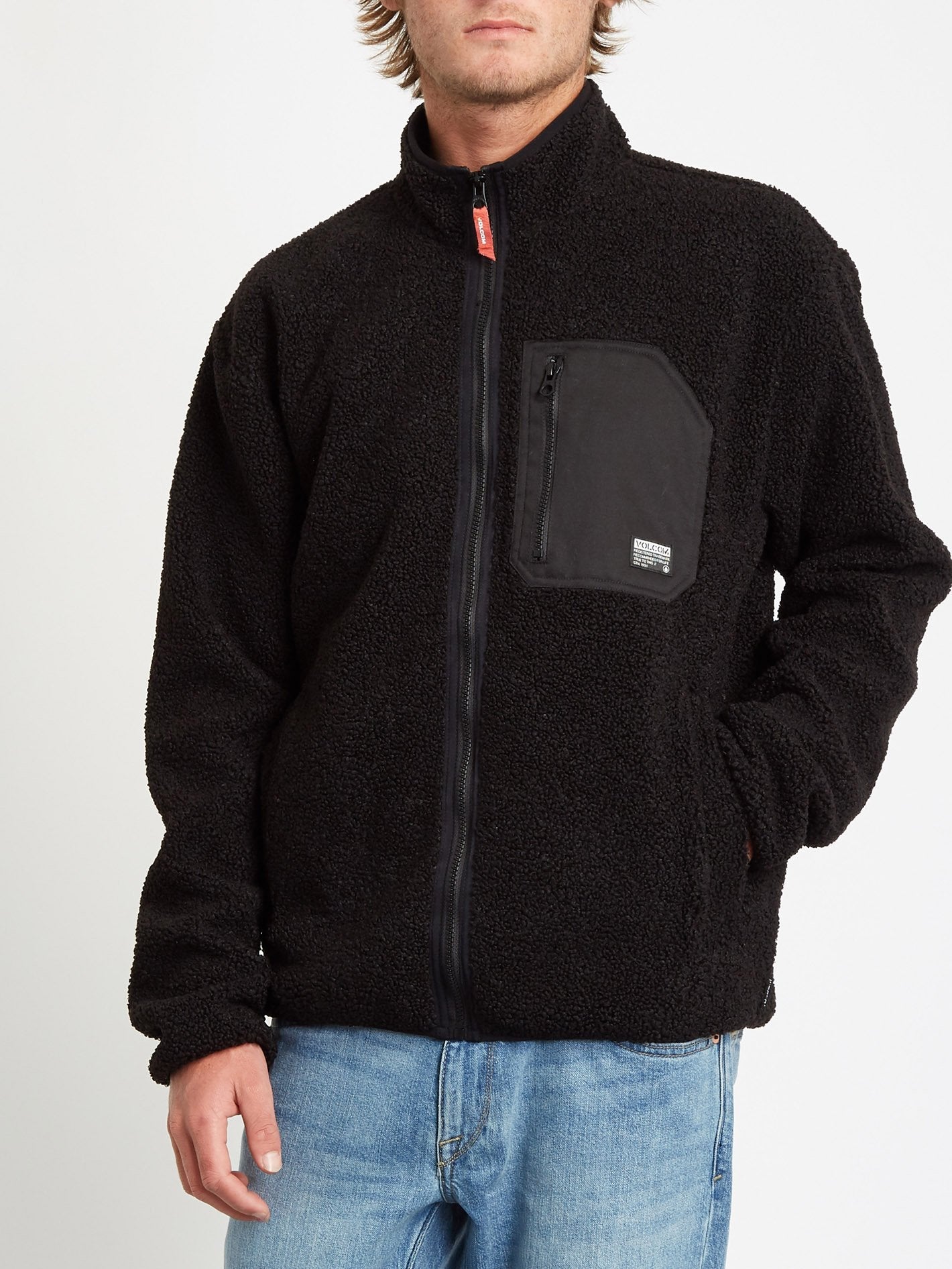 Muzzer Fuzzar Zip-Up Sweatshirt - BLACK