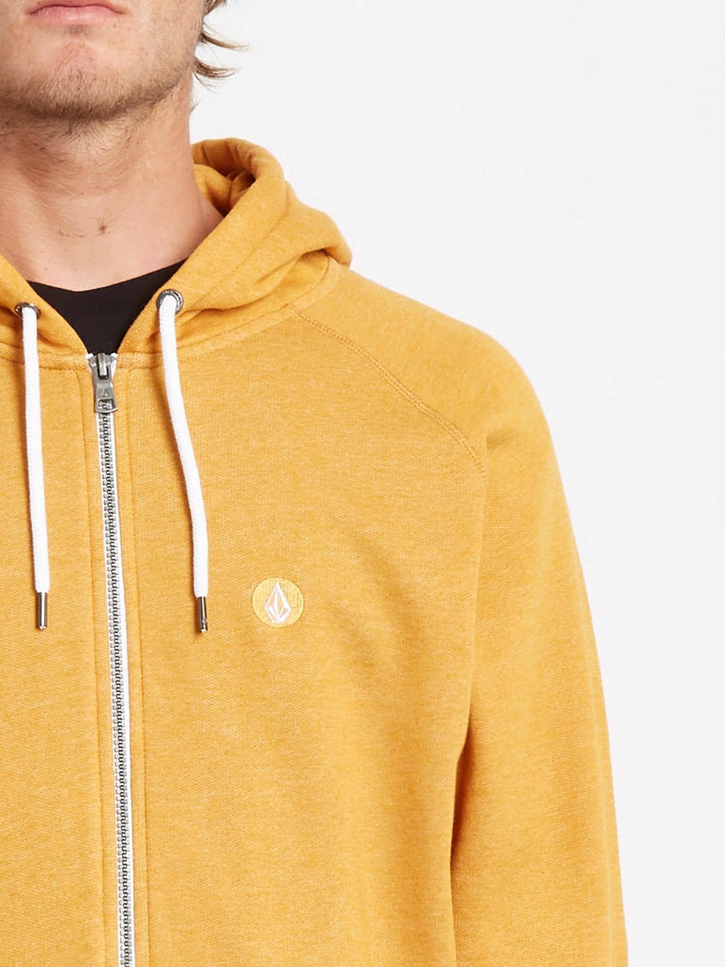 Timesoft zipped hoodie - INCA GOLD