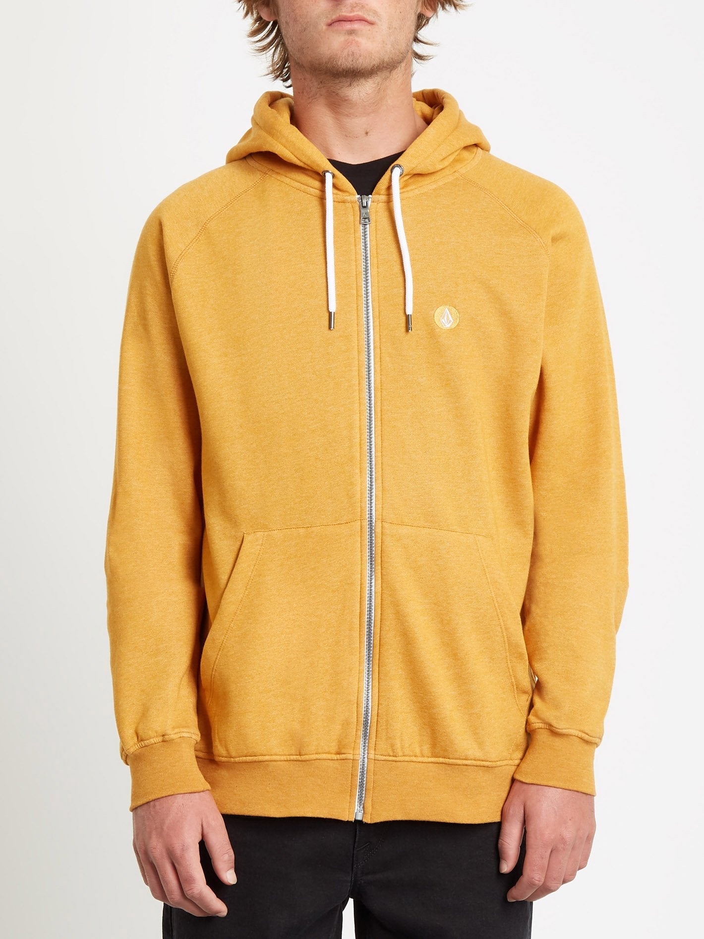 Timesoft zipped hoodie - INCA GOLD
