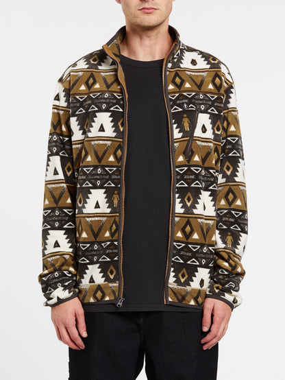 Volcom x Girl Skateboards Fleece-Sweatshirt mit Reißverschluss – PRT-PRINT