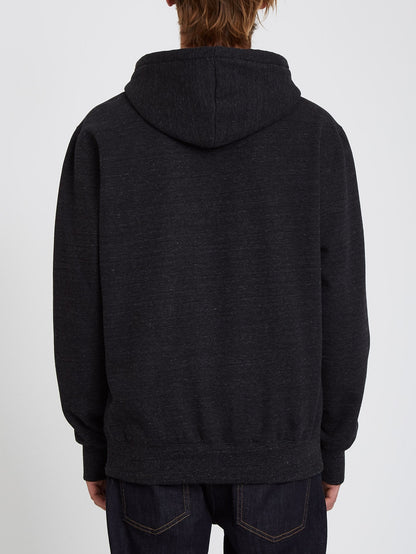 Sweat à Capuche Zippé Single Stone - HEATHER BLACK