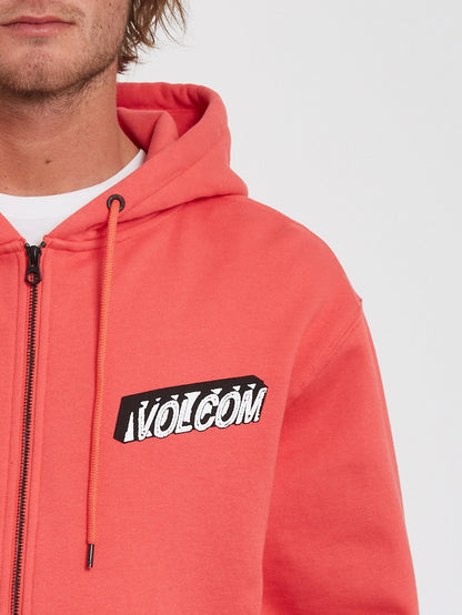 Sweat à capuche Extends Zip Fleece - CAYENNE
