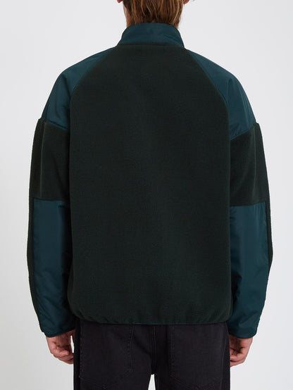 Runtime Error Sherpa Zip-Up Sweatshirt - STONE CULTURE BLUE
