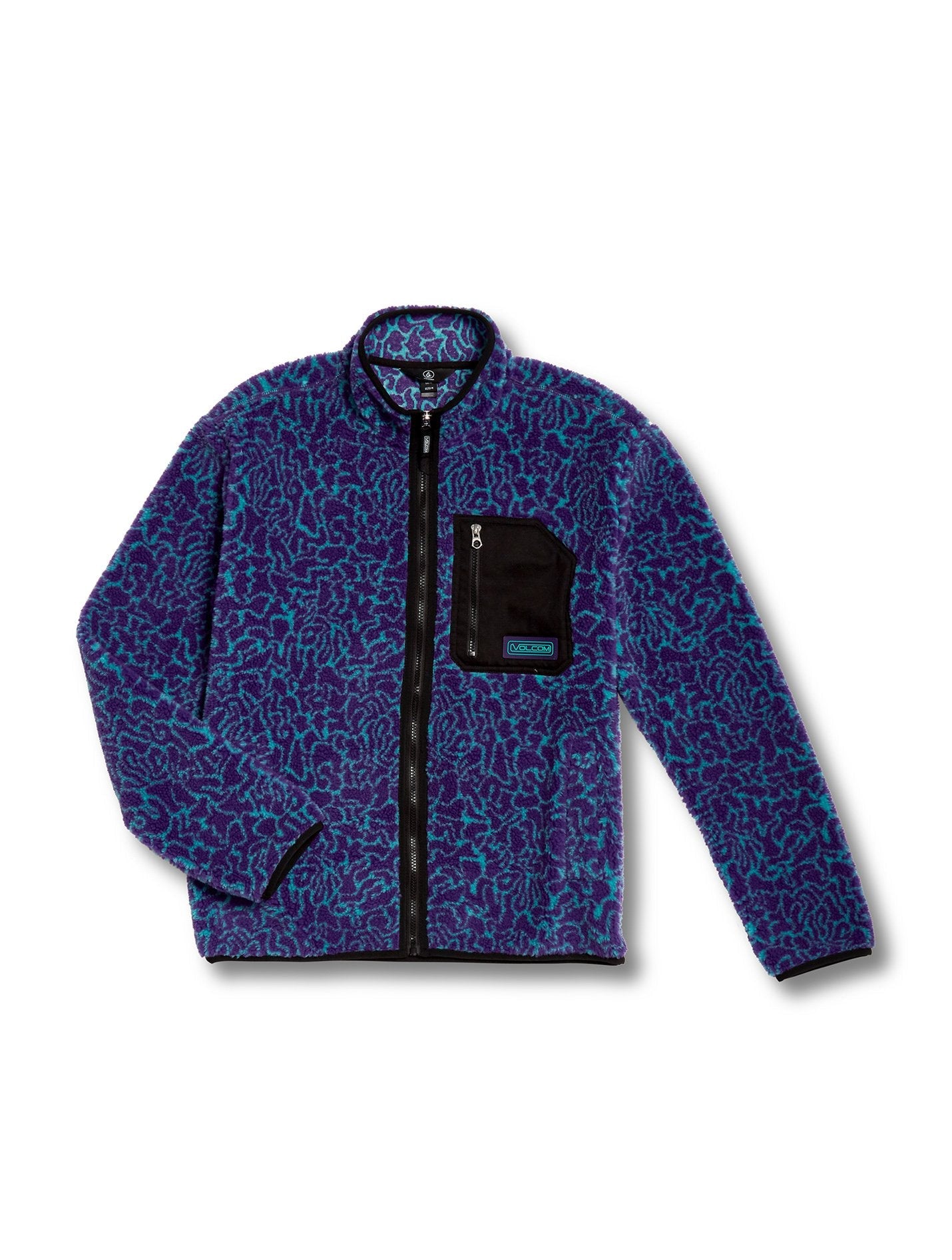 Muzzer Fuzzar Sherpa Zip-Up Sweatshirt - PRINT
