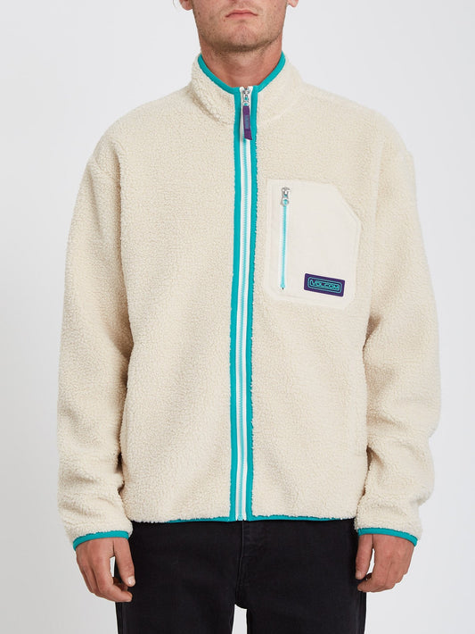 Sweat Zippé Muzzer Fuzzar en sherpa- WHITECAP GREY