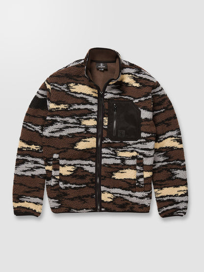 Sweat zippé Muzzer Fuzzar - BARK BROWN