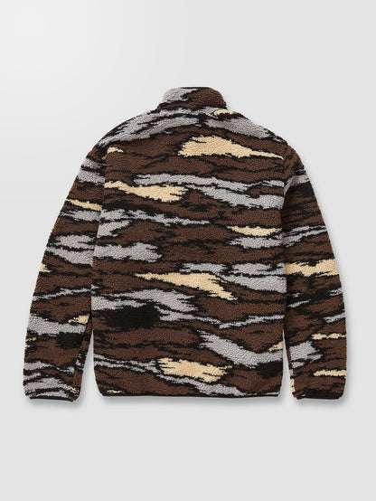 Sweat zippé Muzzer Fuzzar - BARK BROWN