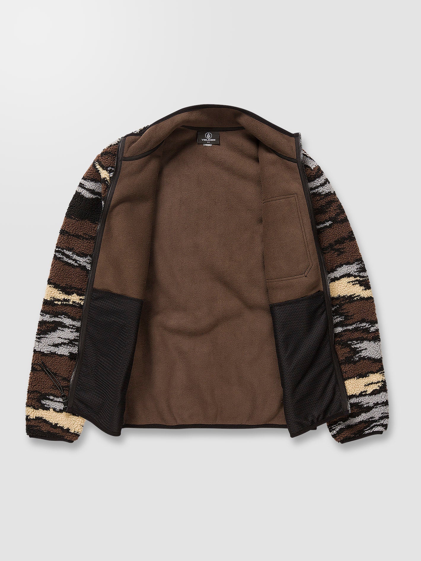 Sweat zippé Muzzer Fuzzar - BARK BROWN