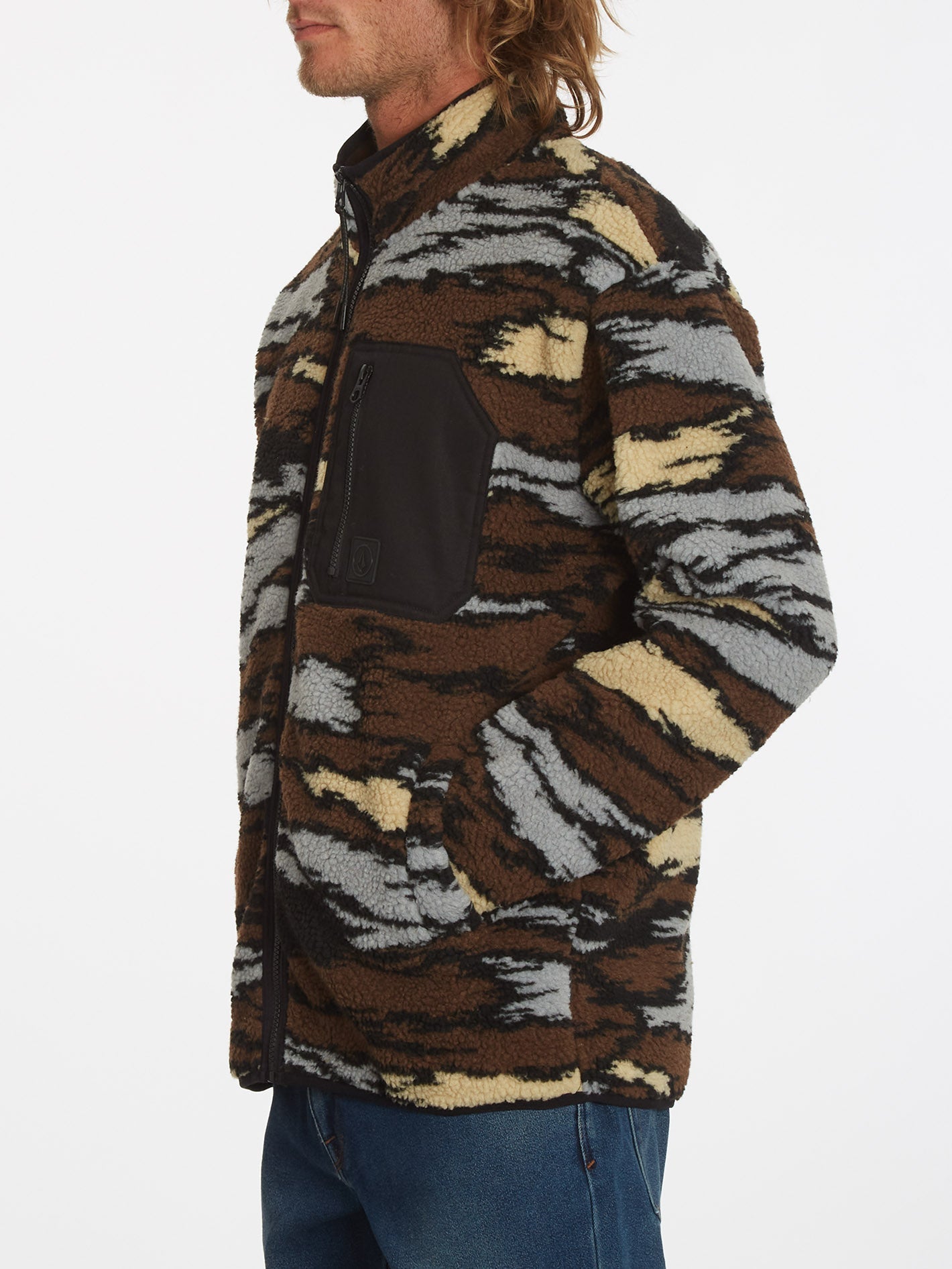Sweat zippé Muzzer Fuzzar - BARK BROWN