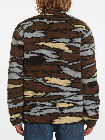 Sweat zippé Muzzer Fuzzar - BARK BROWN