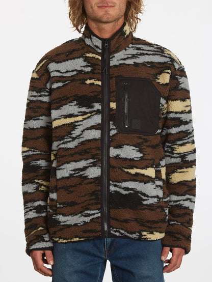 Sweat zippé Muzzer Fuzzar - BARK BROWN