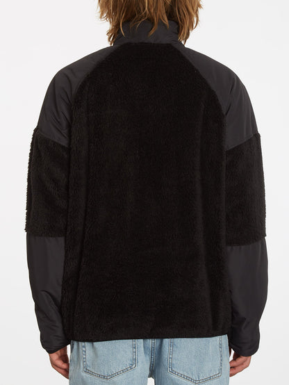 Runtime Error Sweatshirt mit Reißverschluss – SCHWARZ