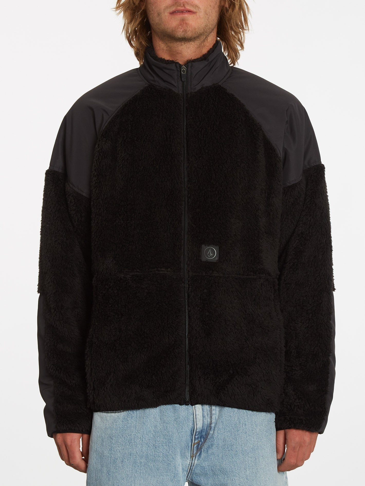 Runtime Error Sweatshirt mit Reißverschluss – SCHWARZ