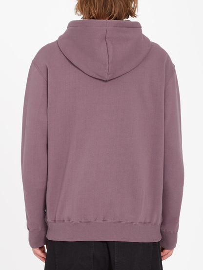 Single Stone Zip-Up Hoodie - Burgunderbraun