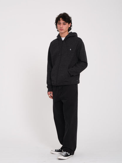 Single Stone Zip-Up Hoodie - Heather Black
