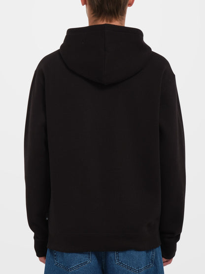 Single Stone Zip-Up Hoodie - SCHWARZ
