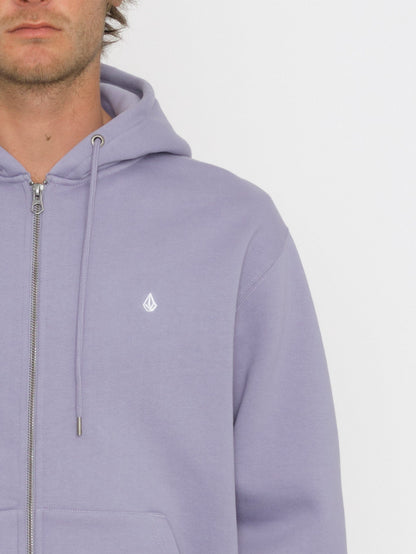 Sweat à capuche zippé Single Stone - VIOLET DUST