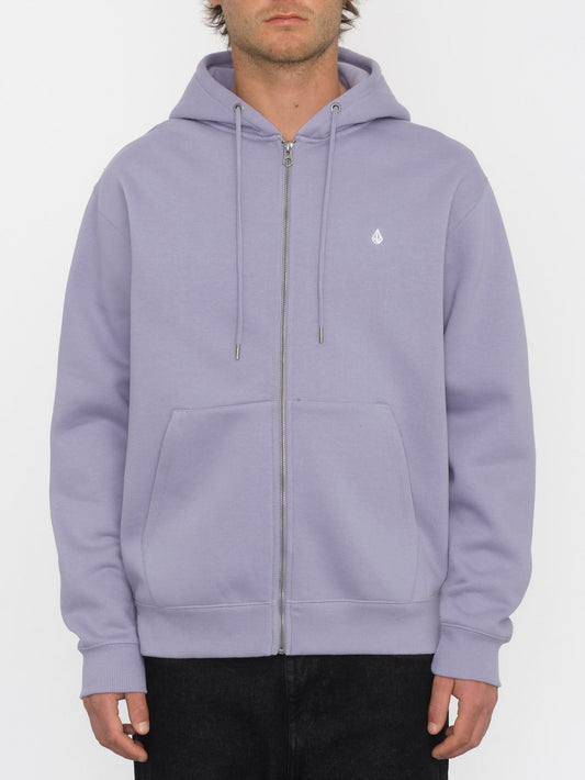 Single Stone Zip-Up Hoodie - VIOLET DUST