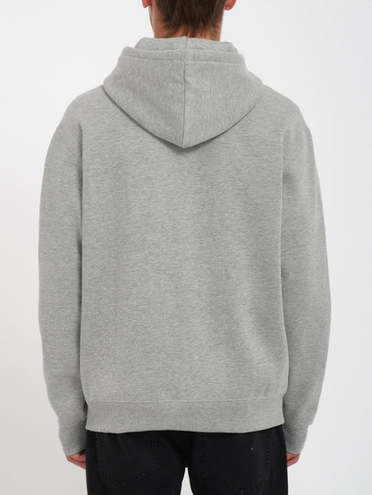 Sweat à capuche Zippé Single Stone - HEATHER GREY