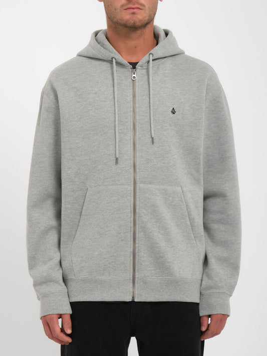 Single Stone Zip Hoodie - Heather Grey