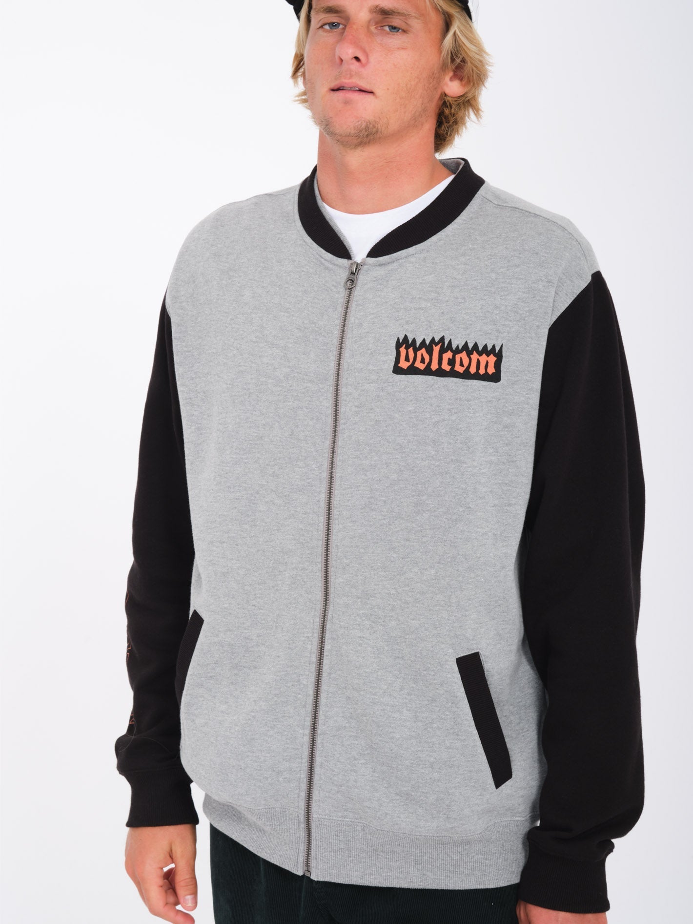 Nando Von Arb Zip-Up Sweatshirt - HEATHER GREY