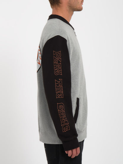 Nando Von Arb Zip-Up Sweatshirt - HEATHER GREY