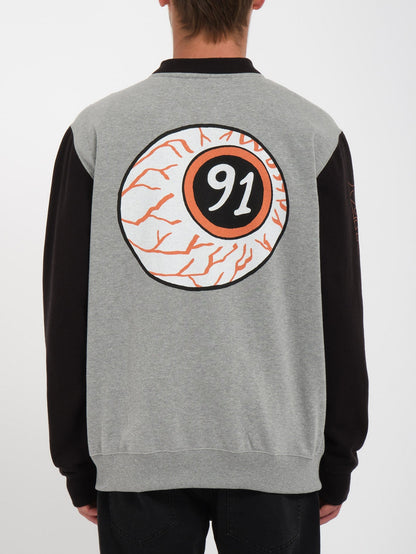 Nando Von Arb Zip-Up Sweatshirt - HEATHER GREY