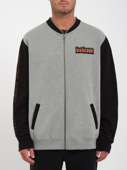 Nando Von Arb Zip-Up Sweatshirt - HEATHER GREY