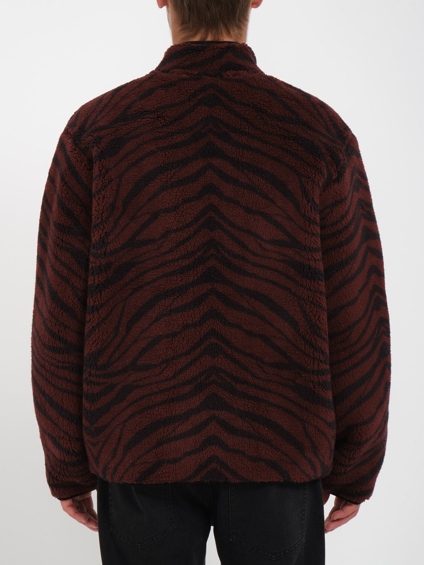 Sweat Sherpa Zippé Muzzer Fuzzar - BITTER CHOCOLATE