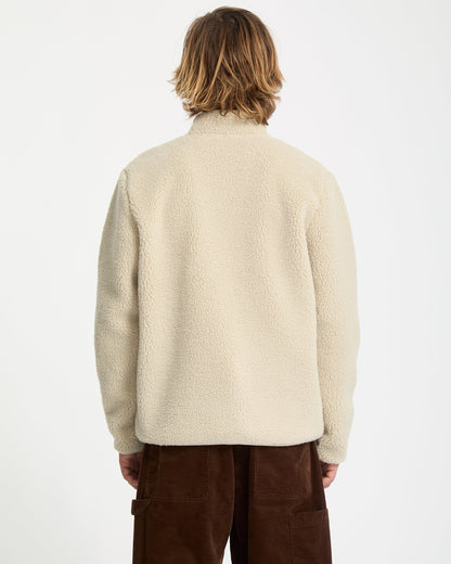 Sweat Sherpa Zippé Muzzer Fuzzar - Stone