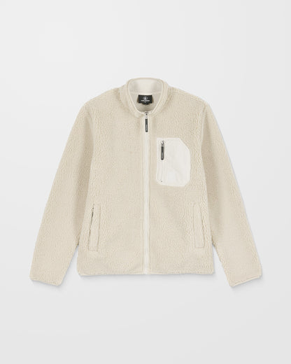 Sweat Sherpa Zippé Muzzer Fuzzar - Stone