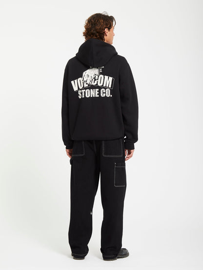 Sweat à capuche zippé Watanite - BLACK