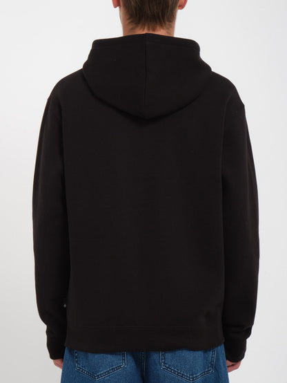 Sweat à capuche zippé Single Stone - BLACK
